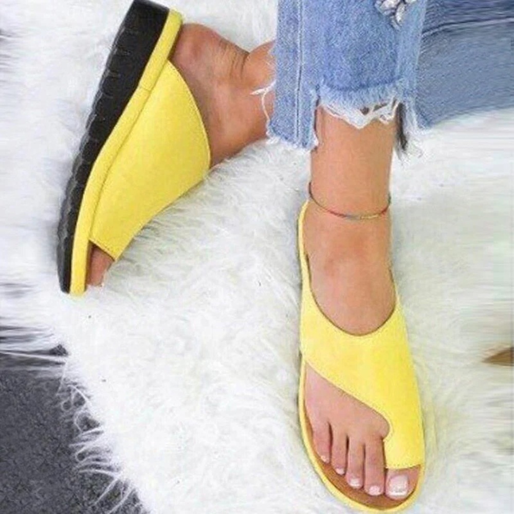 New Women's Slippers Leather Wedges Open Toe Shoes Ladies Platform Sz 6 - Picture 3 of 7